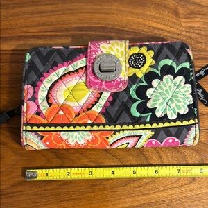 Vera Bradley Pink and Orange Quilted Wallet